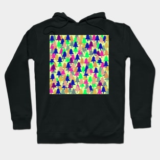 Colorful fir pattern II Hoodie